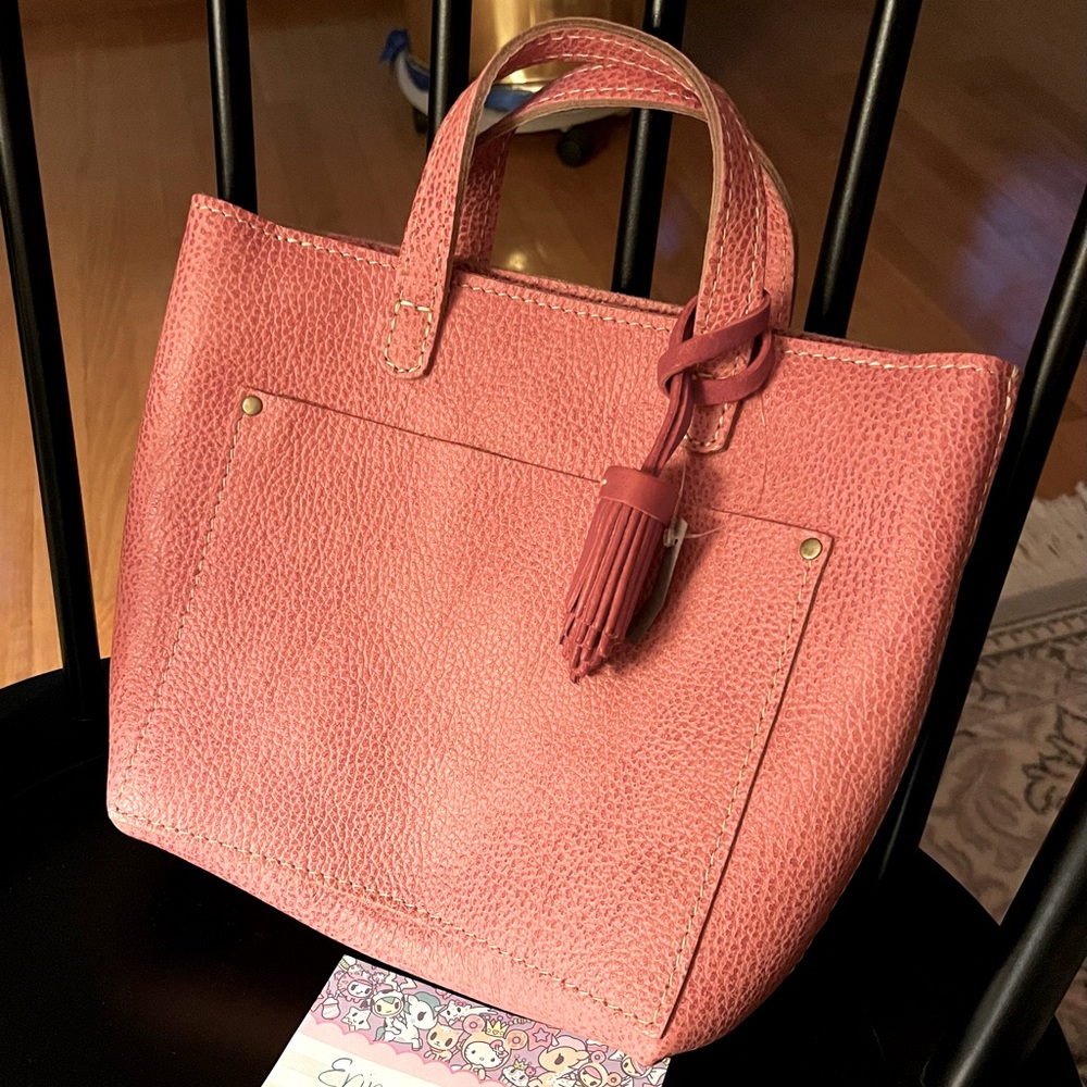PLG Portland Leather Goods flamingo mini zip tote